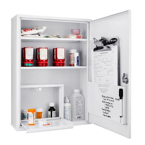 brushed steel medicine cabinet|wall mounted medical cabinets.